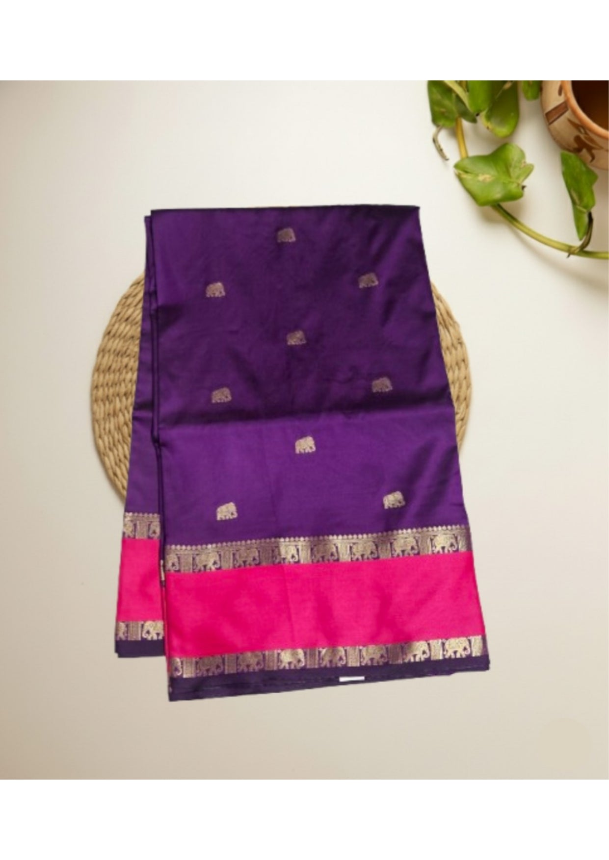 Gap border pattu saree
