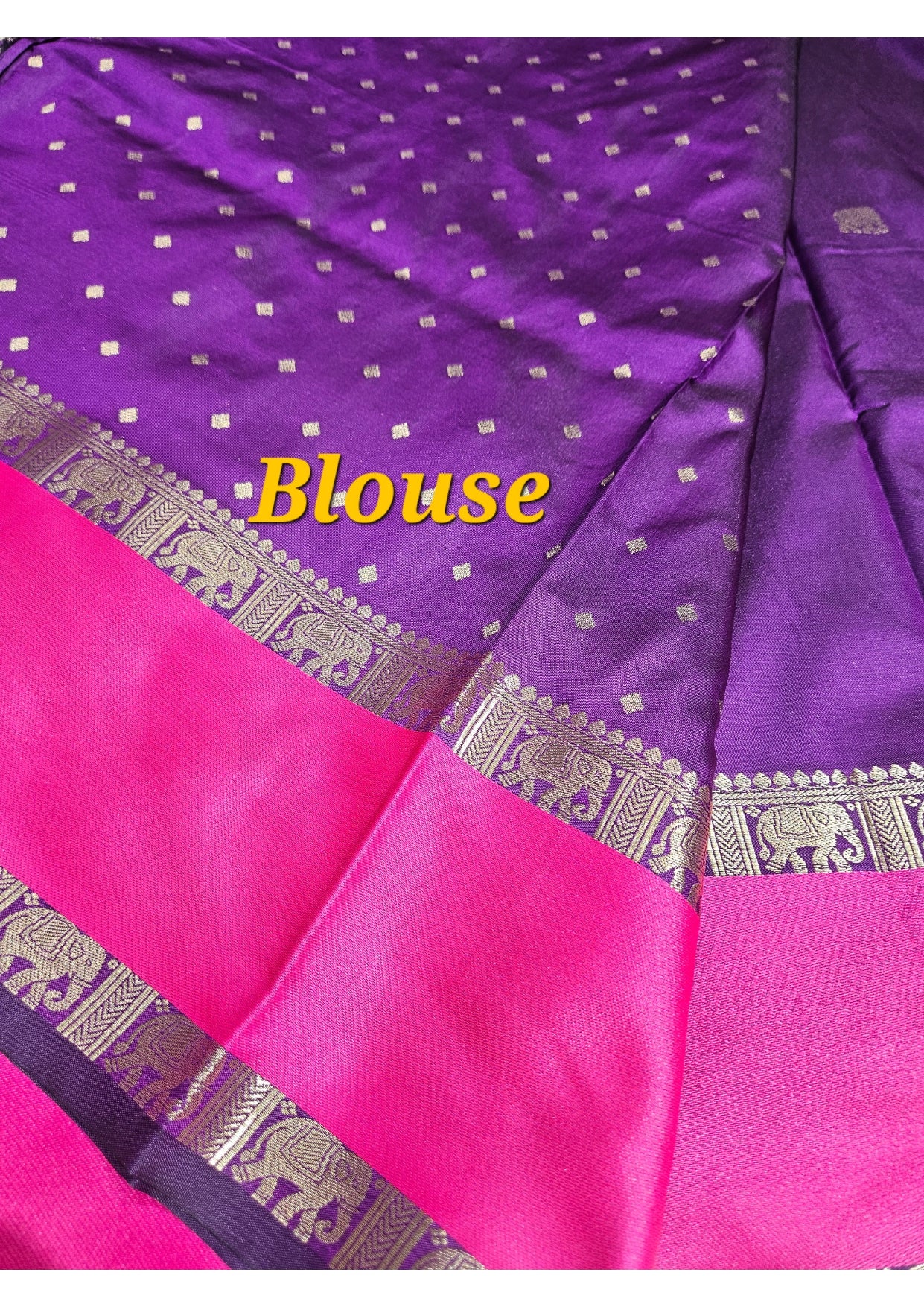 Gap border pattu saree