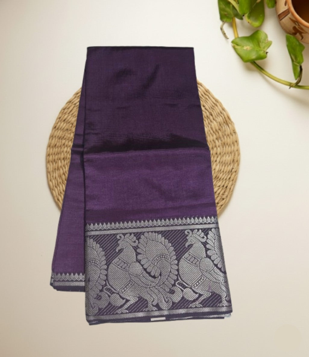 Mangalagiri peacock kanchi border