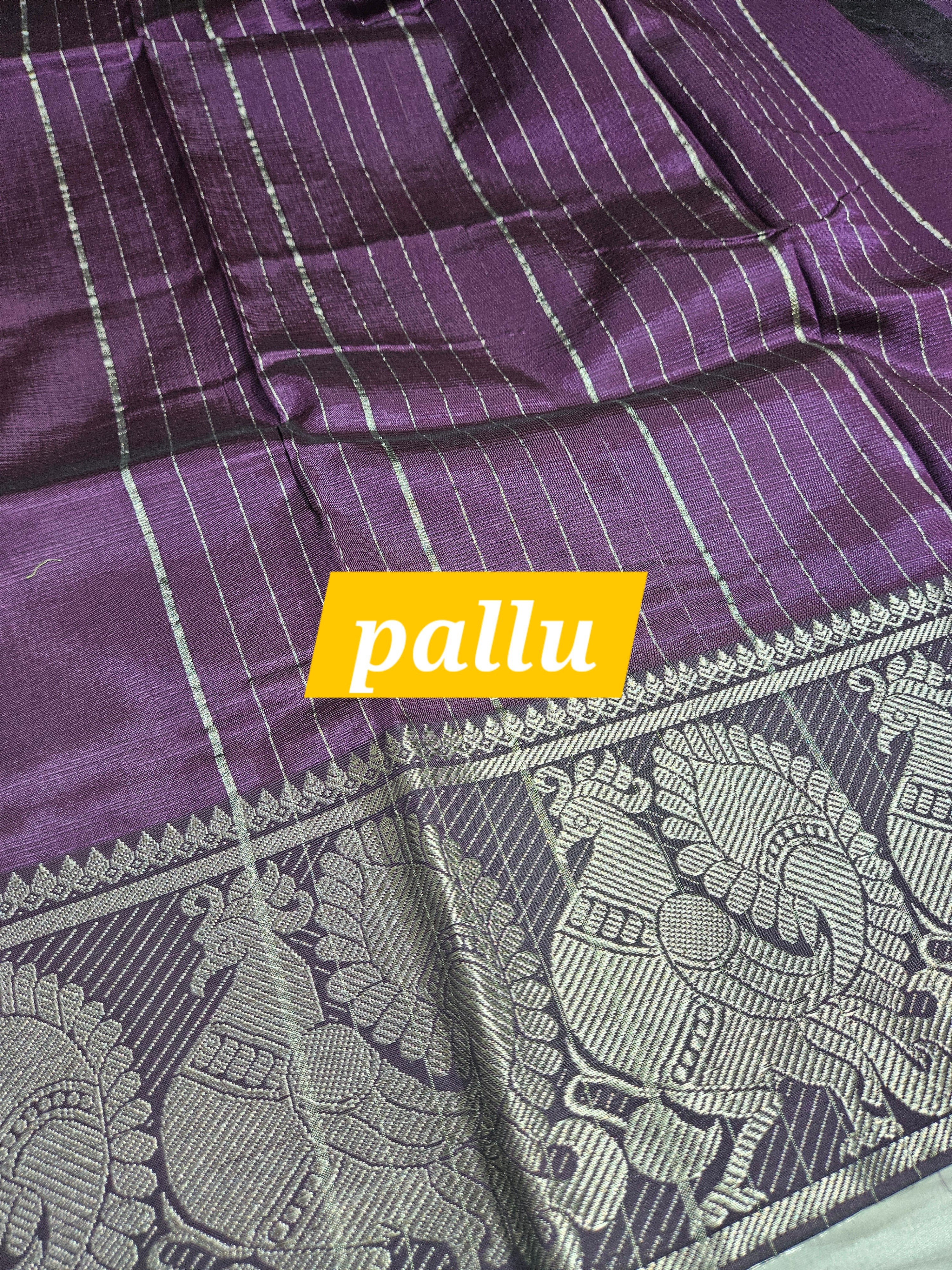 Mangalagiri peacock kanchi border