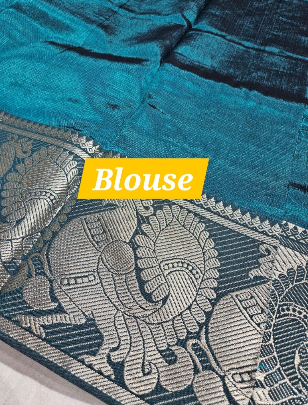 Mangalagiri peacock kanchi border